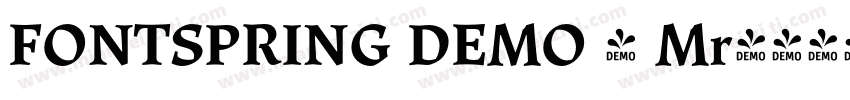 FONTSPRING DEMO - Mr字体转换